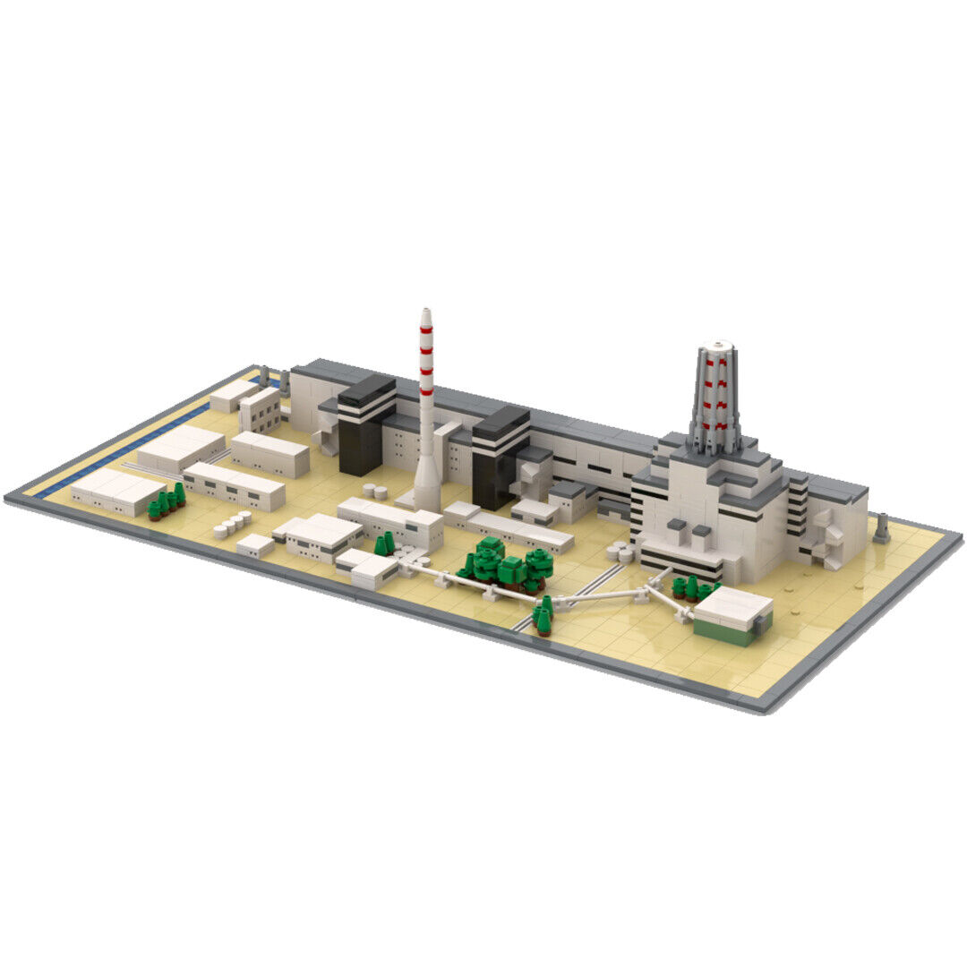 MOC-124446 Chernobyl Power Plant Architecture Building Toys Set 1488 Parts-ZITIANYOUBUILD