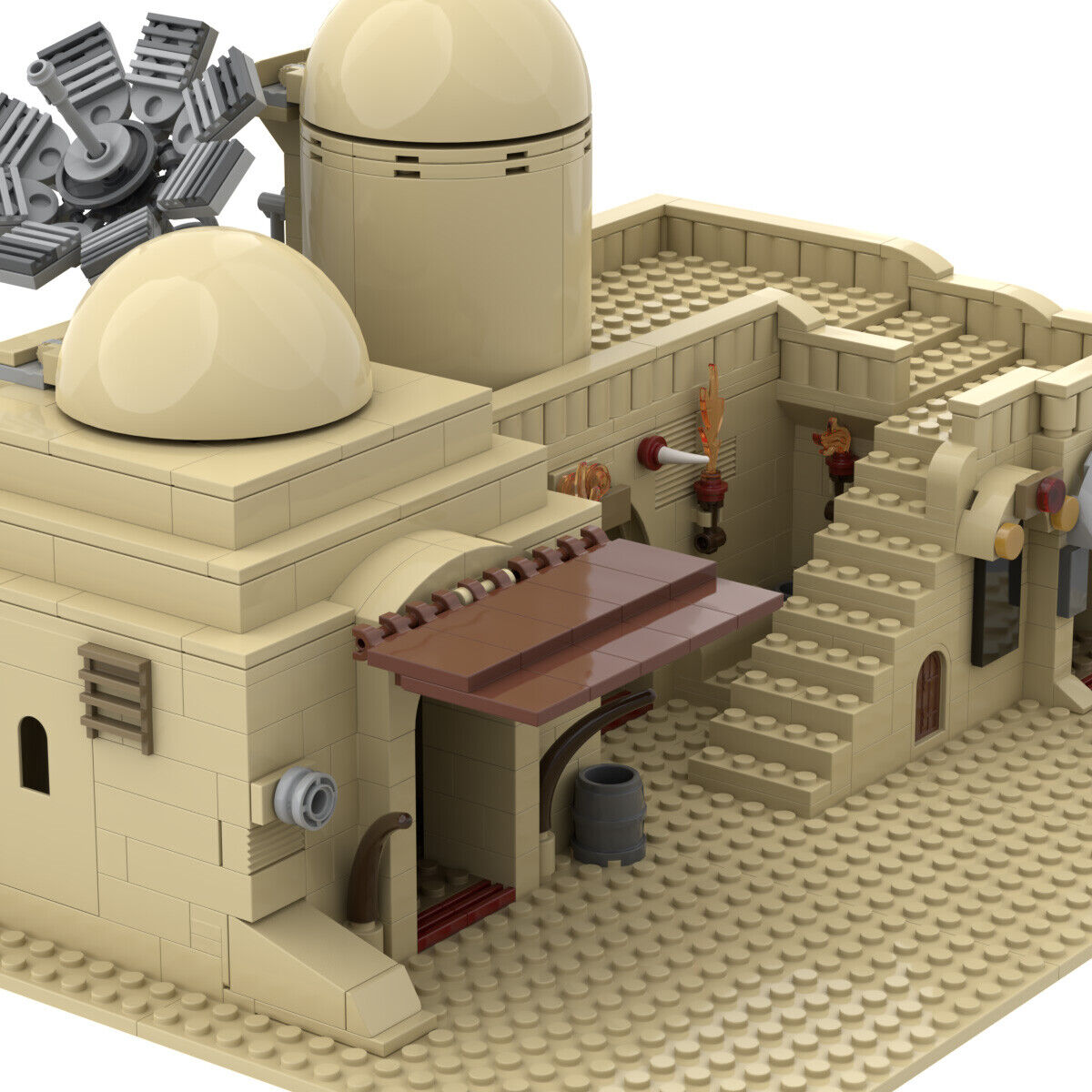ZITIANYOUBUILD MOC-45639 Tatooine Double Building Slums TAT02 Model Architecture-ZITIANYOUBUILD