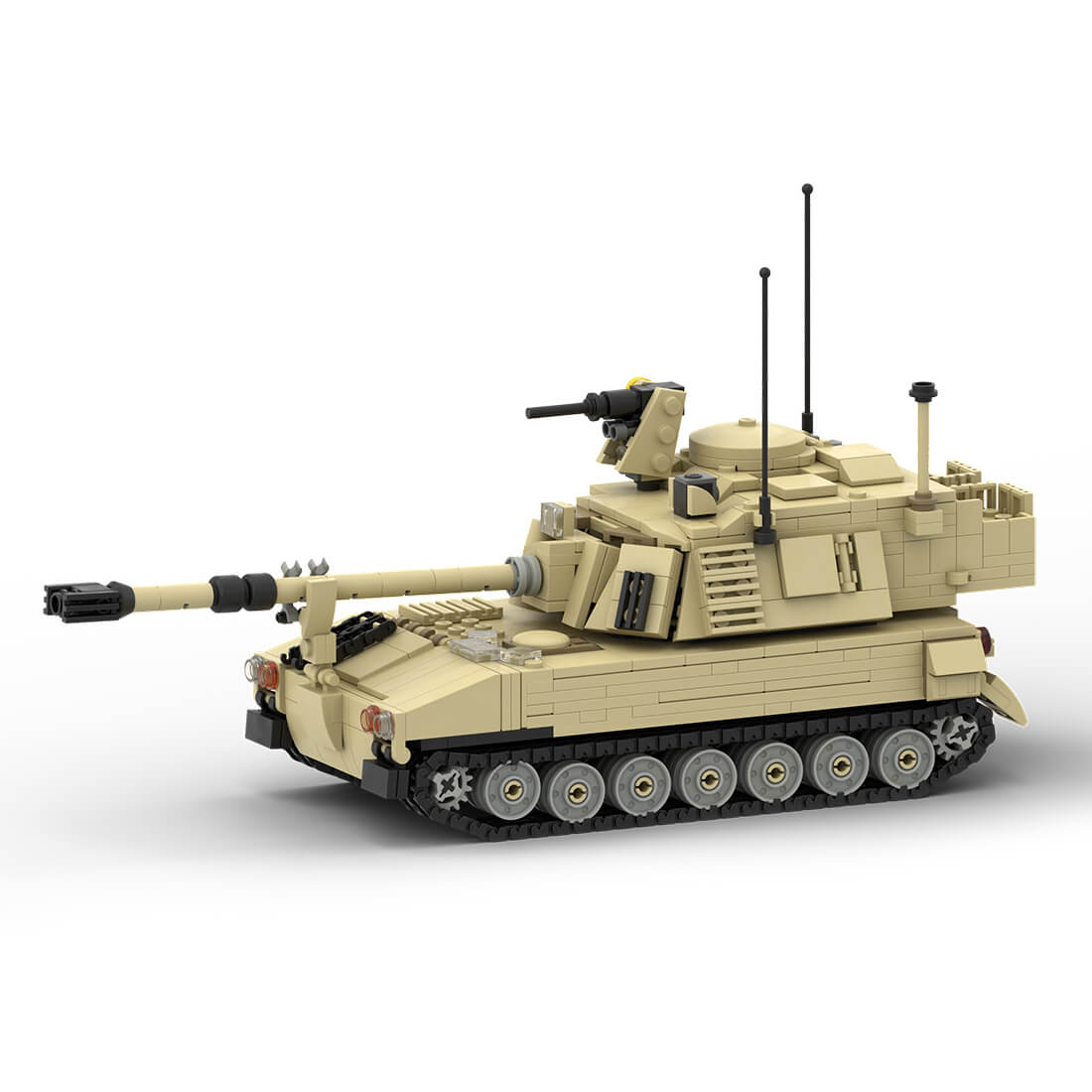 Custom MOC-152147 M-109 PALADIN 155mm Howitzer 1079 Parts Gift for Christmas-ZITIANYOUBUILD