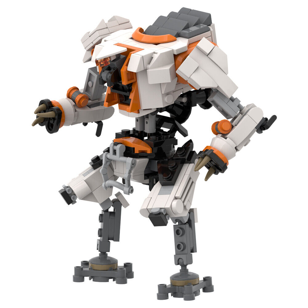 Custom MOC: C7963 Titanfall 2 R_e-a-p-e-r Mech Robot 336 Parts from Game-ZITIANYOUBUILD
