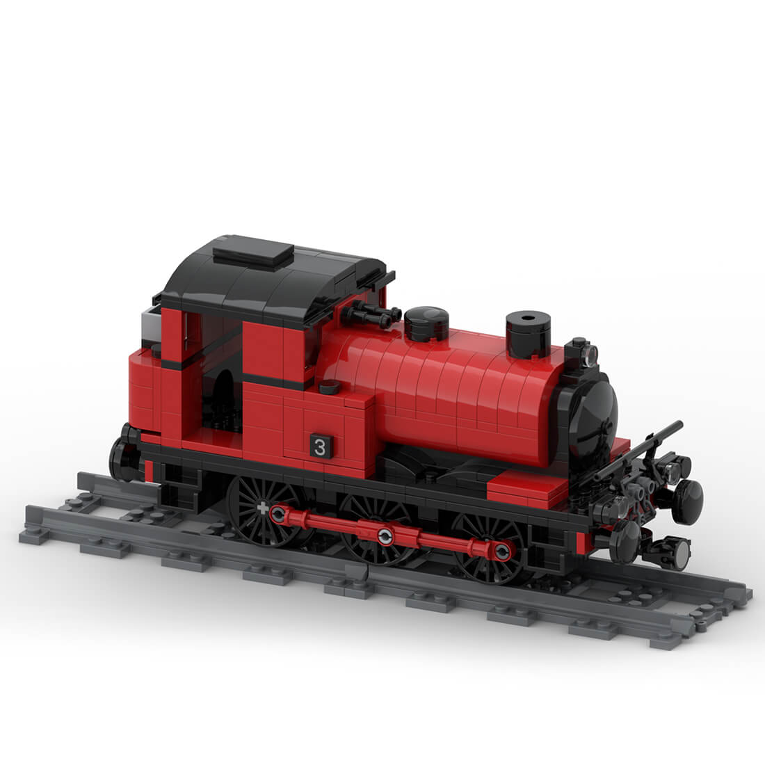 Custom MOC-42439 Saddle Tank Engine Train Model 513 Parts Gift for Christmas-ZITIANYOUBUILD