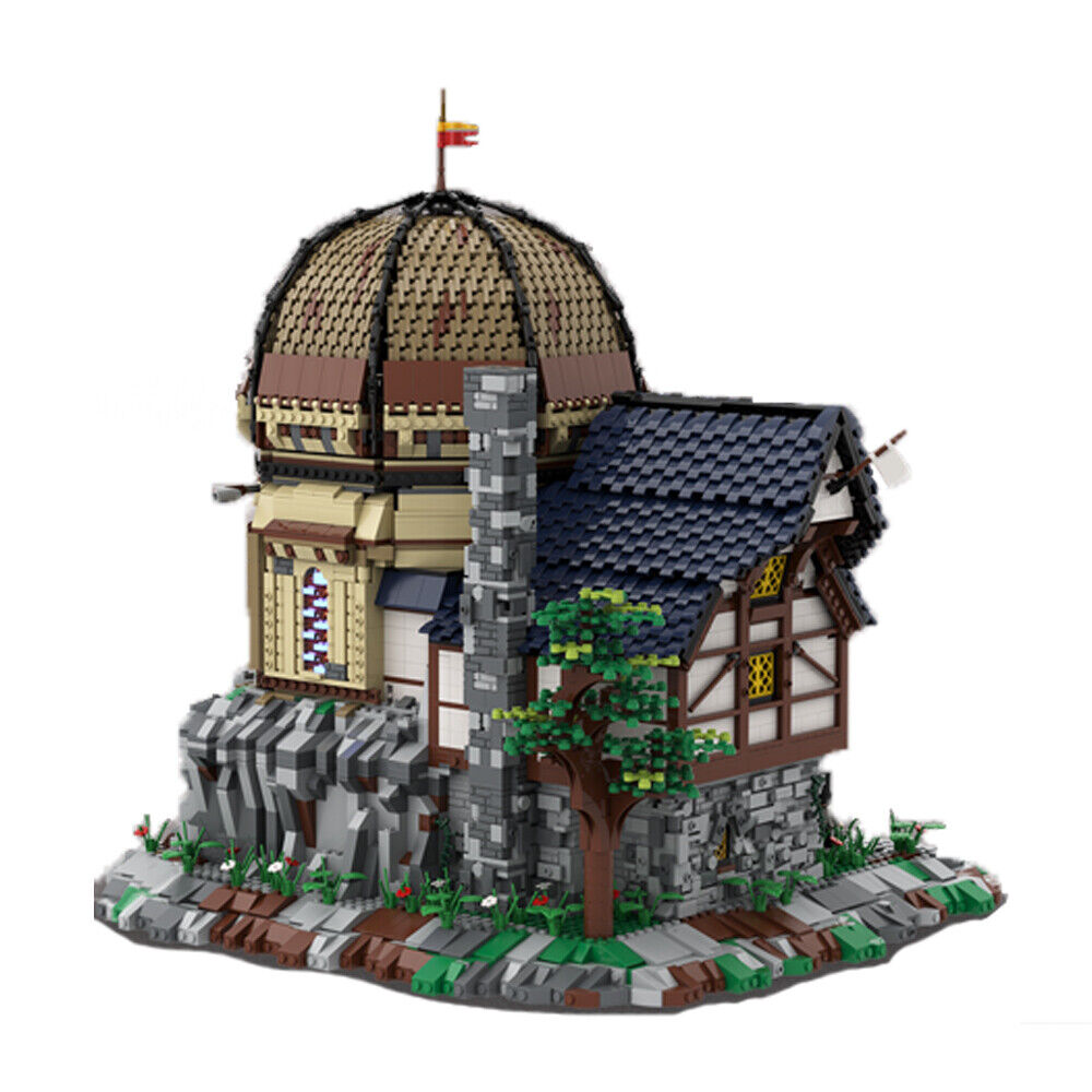 MOC-103641 Medieval Observatory with 360-degree Rotatable Tower 8797 Parts-ZITIANYOUBUILD