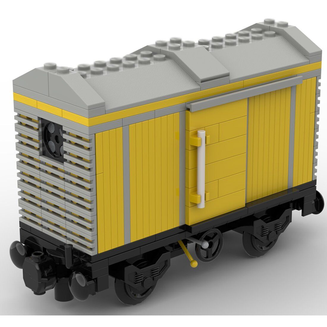 Custom MOC-86518 Box Car Train Wagon 258 Parts Kids Gift for Christmas-ZITIANYOUBUILD
