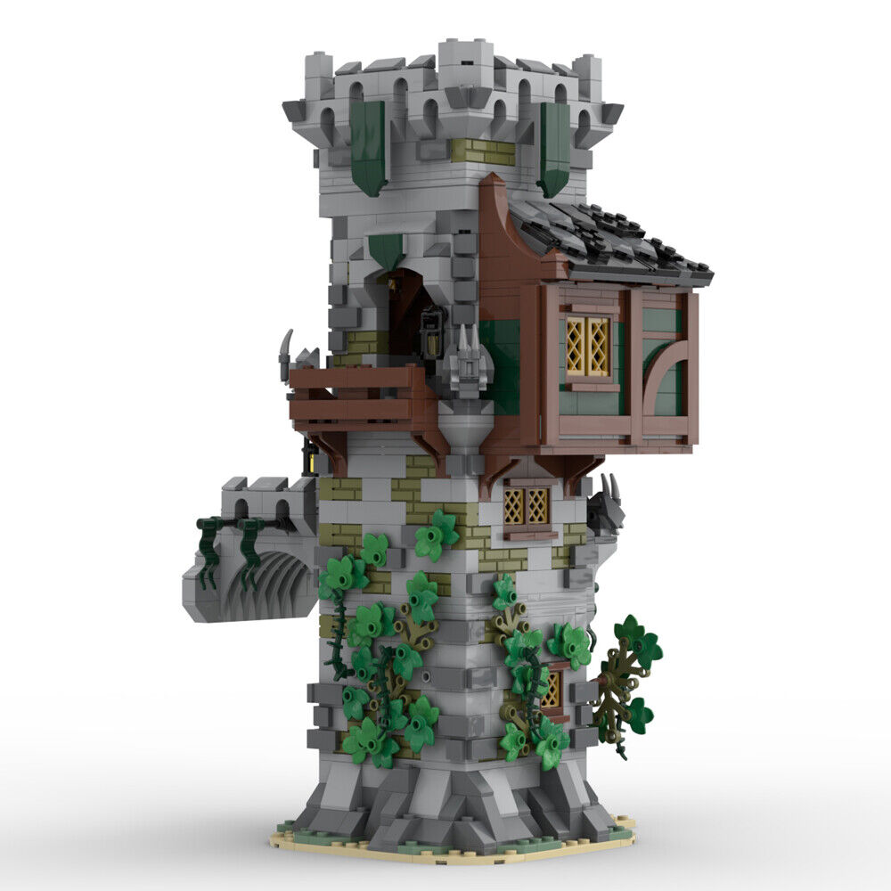 MOC-83831 MEDIEVAL GUARD TOWER Model for Medieval Castle and Village 1340 Parts-ZITIANYOUBUILD