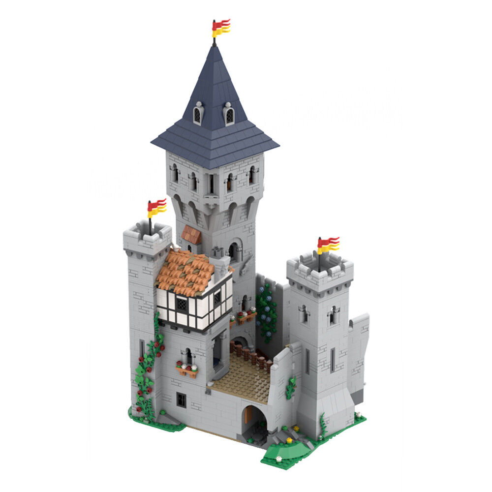 MOC-142666 3517 Parts Tower Keep & Low Courtyard Extension for Set 10305 Castle-ZITIANYOUBUILD
