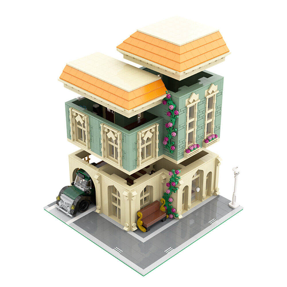 C5475 Modular Post Office with Delivery Car Building Toys Set 2308 Parts-ZITIANYOUBUILD