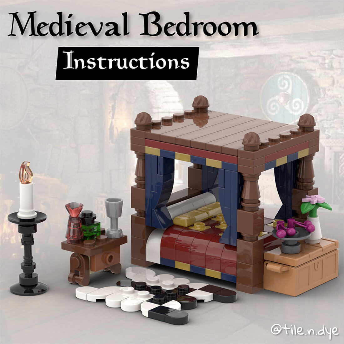 Custom MOC-119624 Medieval Bedroom Toys 206 Parts Kids Gift for Christmas-ZITIANYOUBUILD