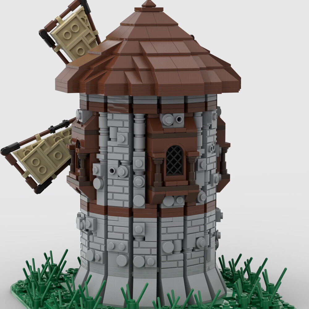 MOC-154793 Medieval Windmill Model for Castle Theme Buildng Toys 1144 Parts-ZITIANYOUBUILD