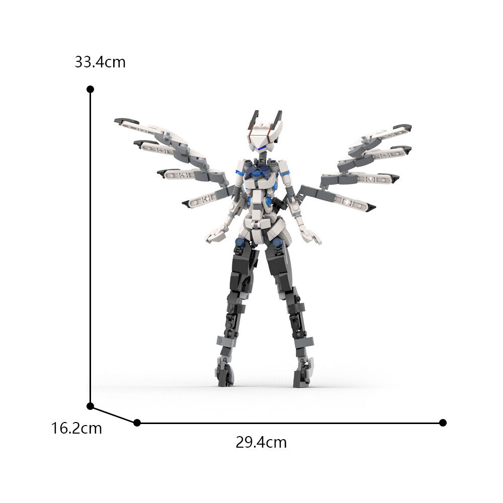 C9267 Girl Mobile Suit / Female Robot Model 305 Parts Mech Suit Free Shipping-ZITIANYOUBUILD