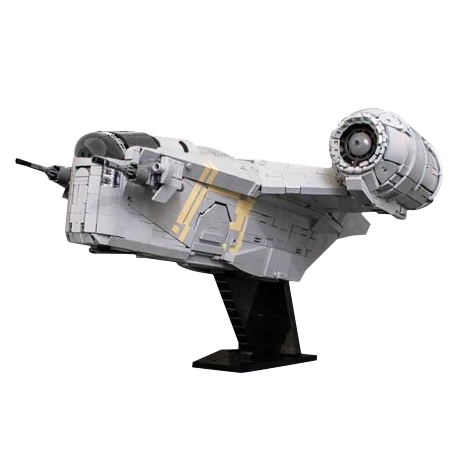 Custom MOC: C6321 Spacecraft Spaceship 4888 Parts with Cockpit and Stand-ZITIANYOUBUILD