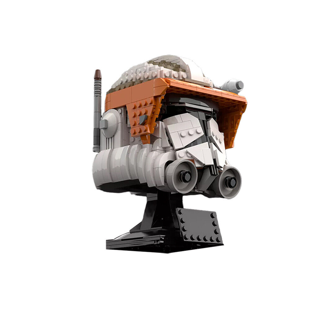 Custom MOC: C9014 Commander Cody Helmet Serie Bust 1040 Parts from Movie-ZITIANYOUBUILD