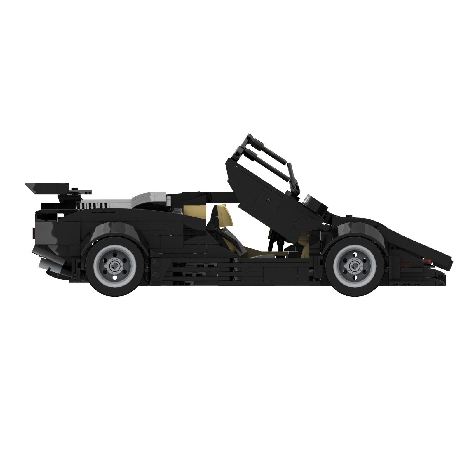 ZITIANYOUBUILD MOC-57779 Classic Supercar LP5000 QV Sports Car for Collection-ZITIANYOUBUILD