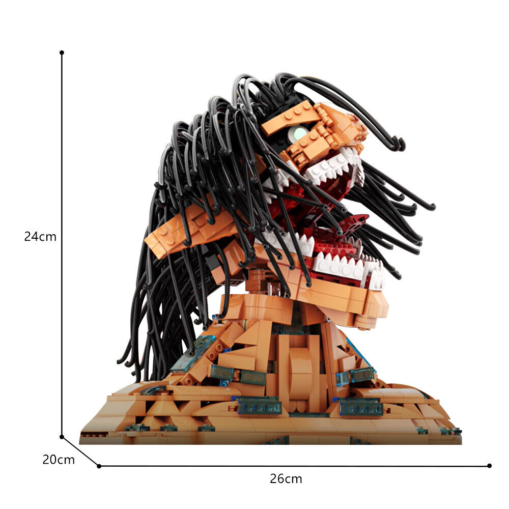 C9568 Eren Bust Model Building Toys Set from TV Series 983 Parts for Adults-ZITIANYOUBUILD