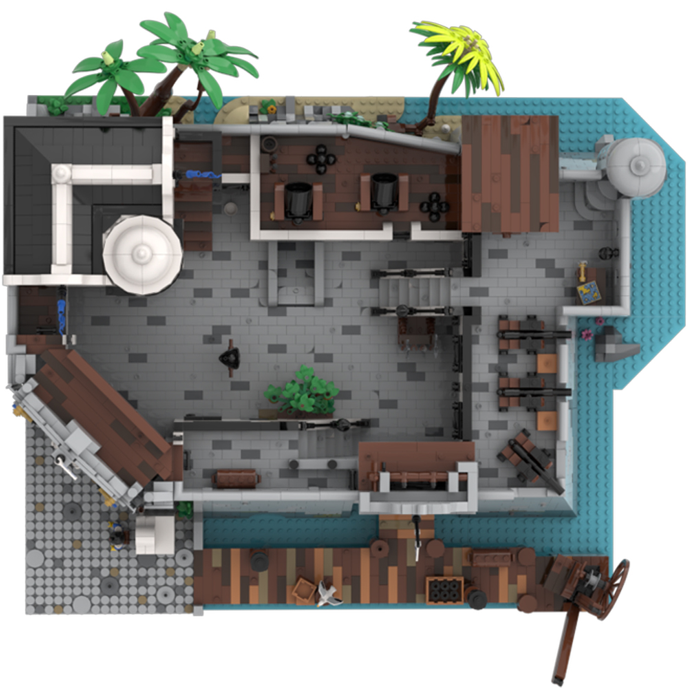 MOC-217932 Fortín La Murallada Model for Pirates Series 6725 Pieces