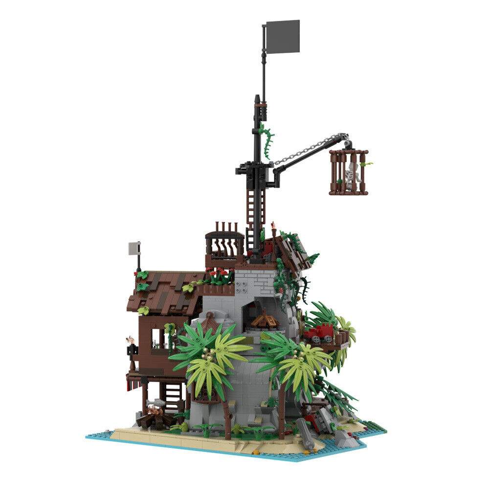Custom MOC: C7535 Forbidden Island Pirates Palace Model 2953 Parts-ZITIANYOUBUILD