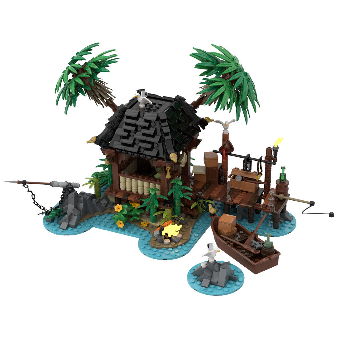 MOC-110117 A Pirate's Getaway 1085+ Parts Building Blocks Toys Set Gift