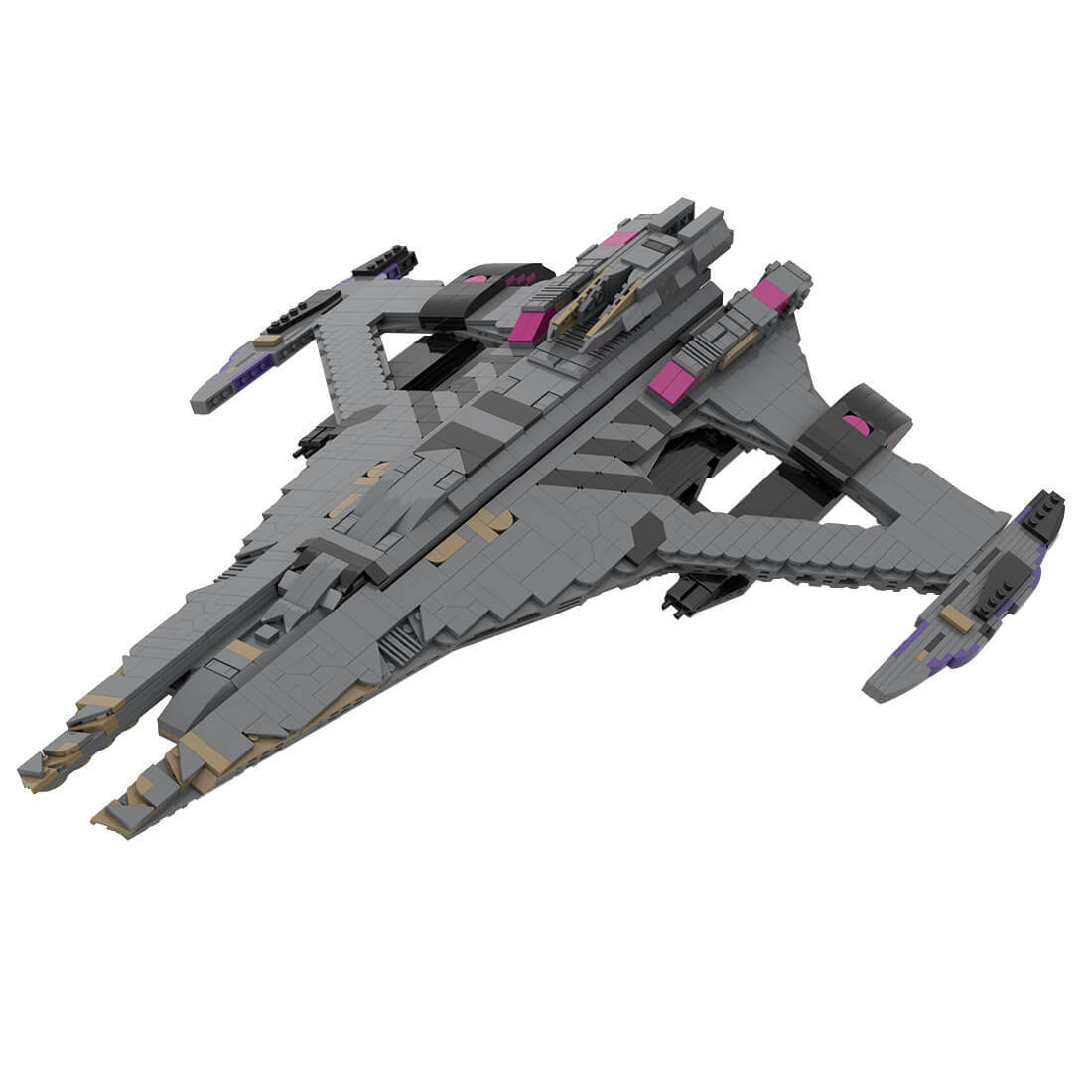 Custom MOC-116453 The Jem'Hadar or Dominion battleship a type of warship Model(1725PCS) Building Toys Set Gift