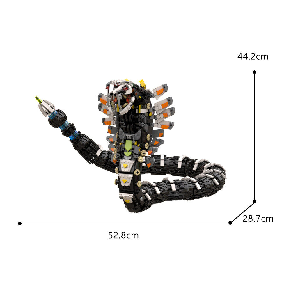 C9185 A Large Serpentine Machine Monster Combat Machine 1431 Parts from Game-ZITIANYOUBUILD