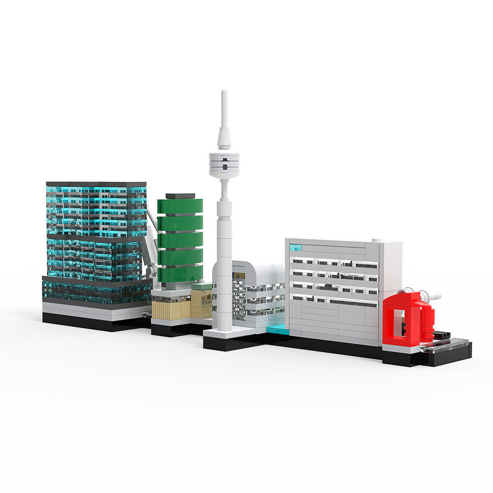 Custom MOC: C7540 Rotterdam Skyline Model 656 Parts Gift for Christmas-ZITIANYOUBUILD