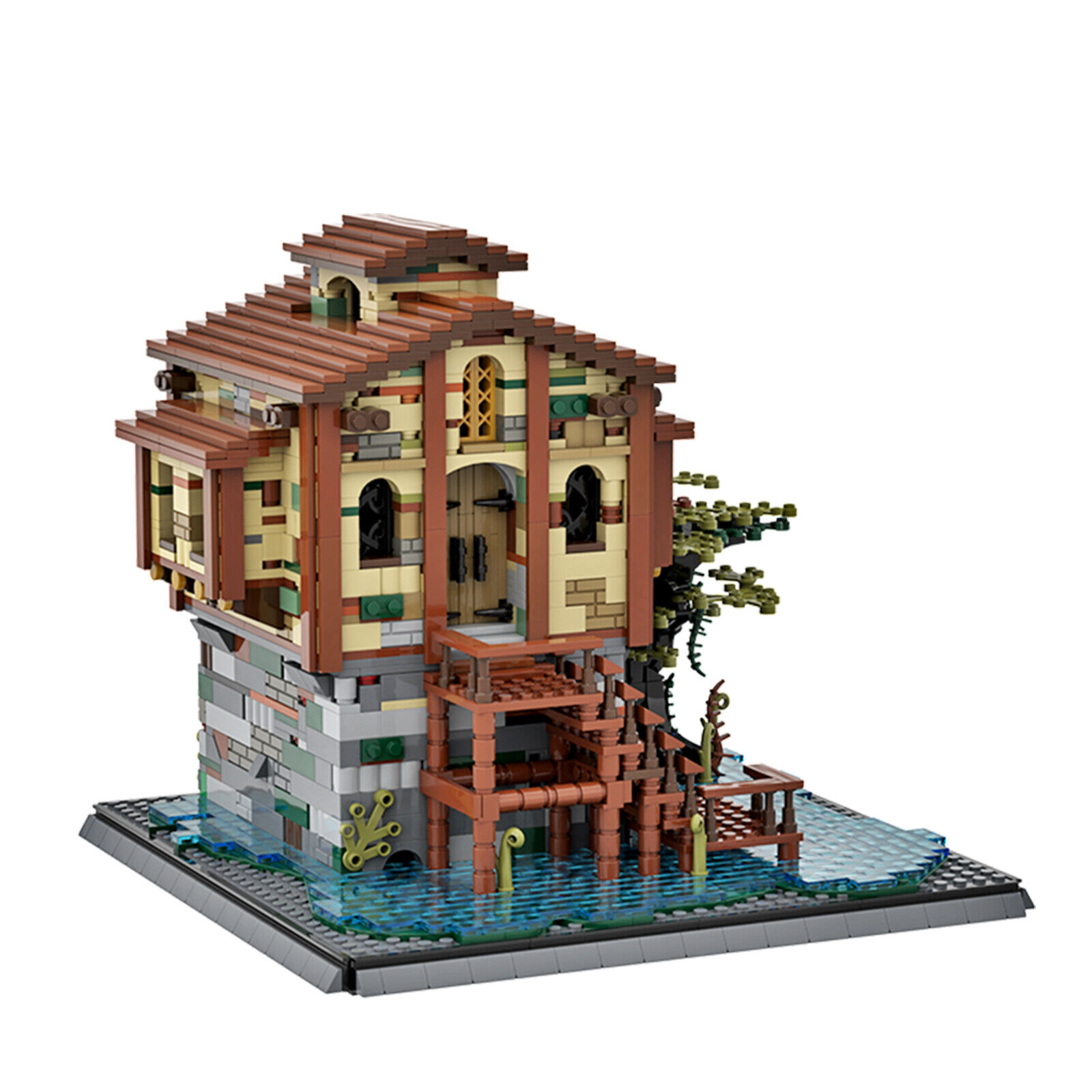 C5286 Mysterious House in the Middle of a Swamp Building Toys 2593 Parts-ZITIANYOUBUILD