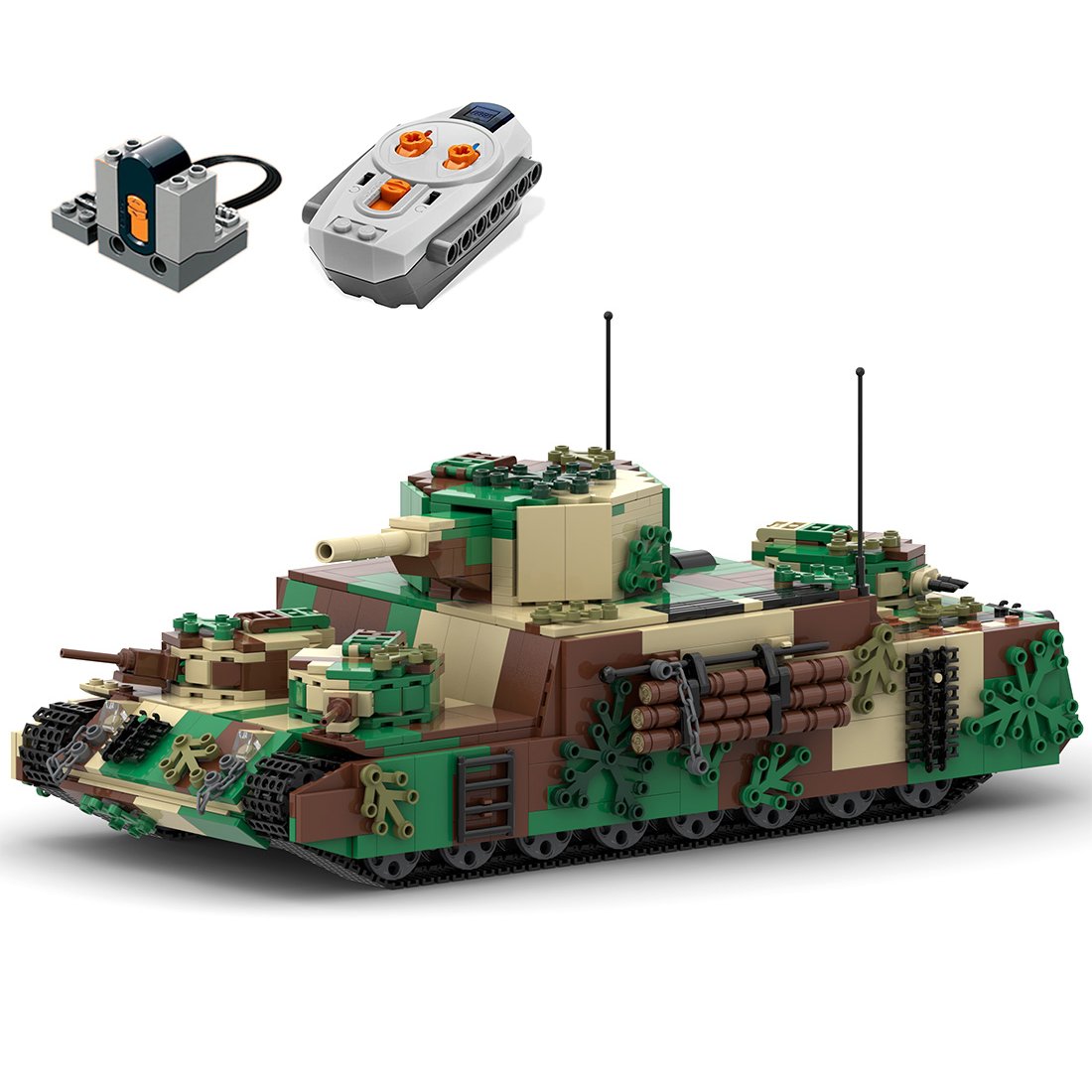 Custom MOC-55856 1/30 O-I  Super Heavy Tank 1884 Parts Toys Gift for Christmas-ZITIANYOUBUILD
