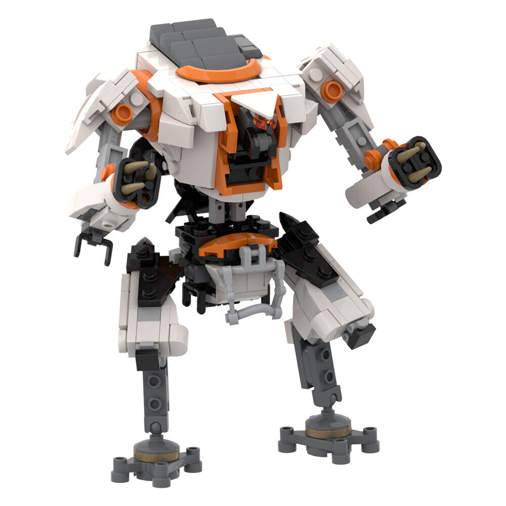 Custom MOC: C7963 Titanfall 2 R_e-a-p-e-r Mech Robot 336 Parts from Game-ZITIANYOUBUILD
