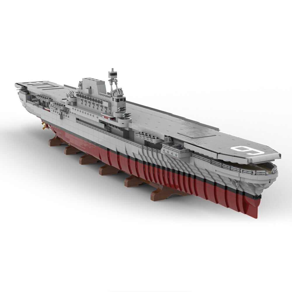 C808002 CV-6 Aircraft Carrier Second Yorktown-class Ship 9804 Parts Gift-ZITIANYOUBUILD