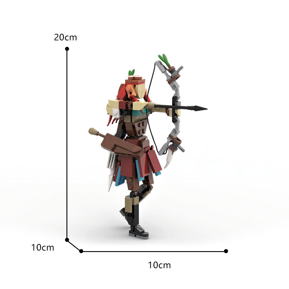 C9199 Aloy / Machine Hunter 240 Parts With Bow and Arrow from Video Game-ZITIANYOUBUILD