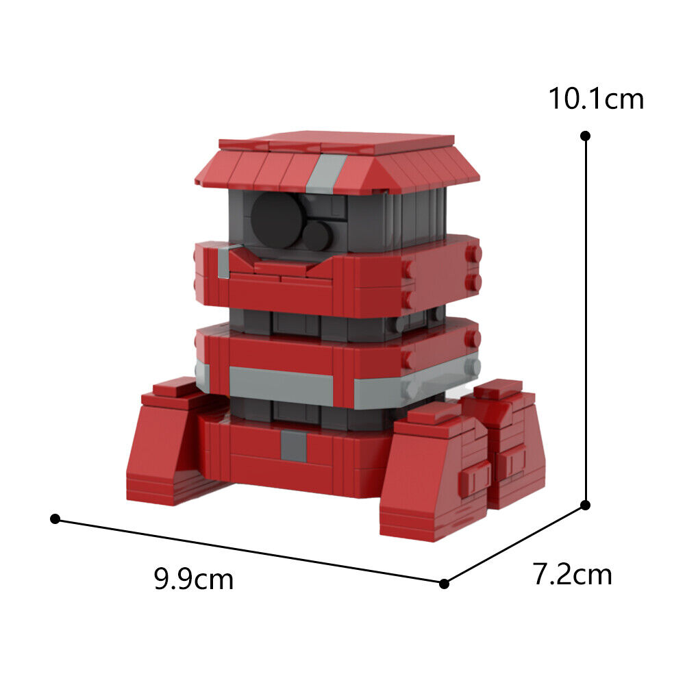 C9173 B2EMO Red Robot Model Salvage Assist Unit with Black Sensor 349 Parts-ZITIANYOUBUILD
