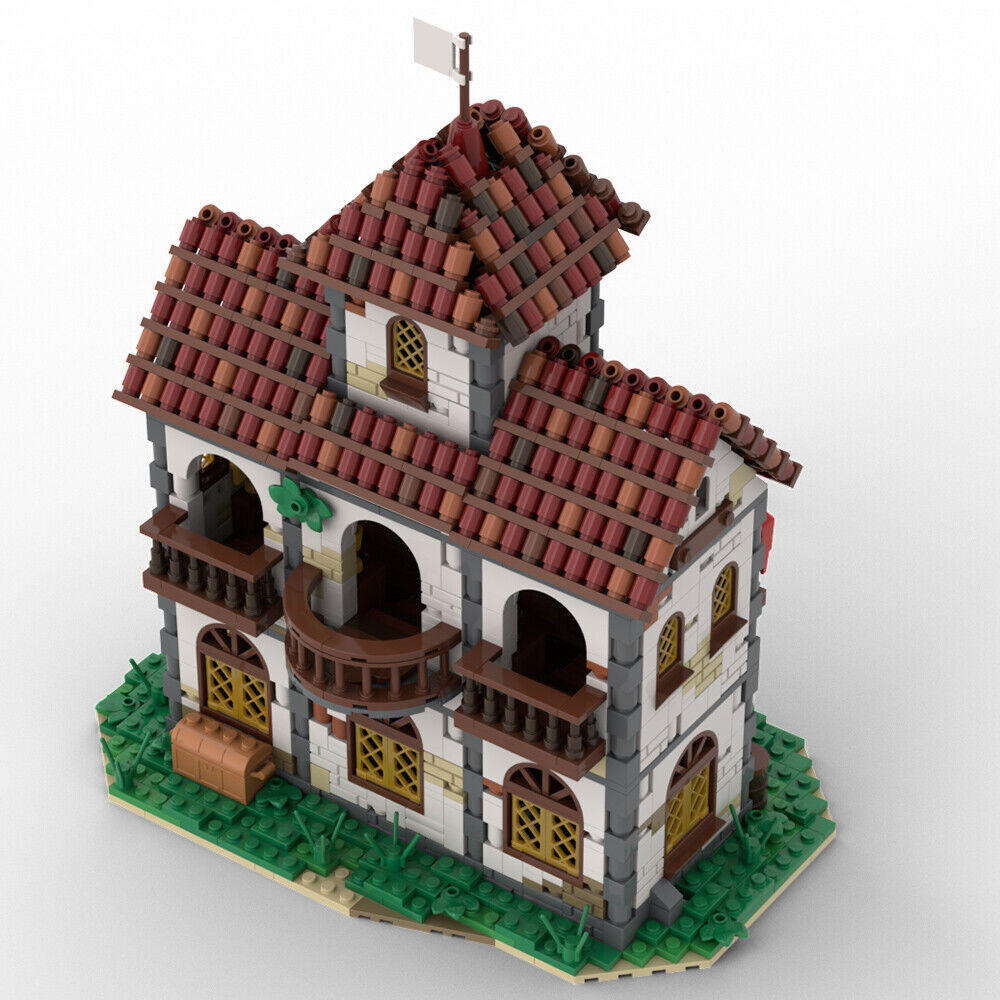 MOC-124462 Empire Soldiers House with Interior for Pirates Series 1977 Parts-ZITIANYOUBUILD