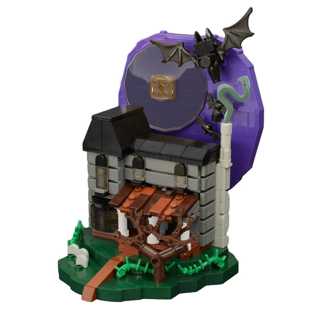Custom MOC: C9070 Spooky Haunted Manor Haunted 574 Parts for Halloween-ZITIANYOUBUILD