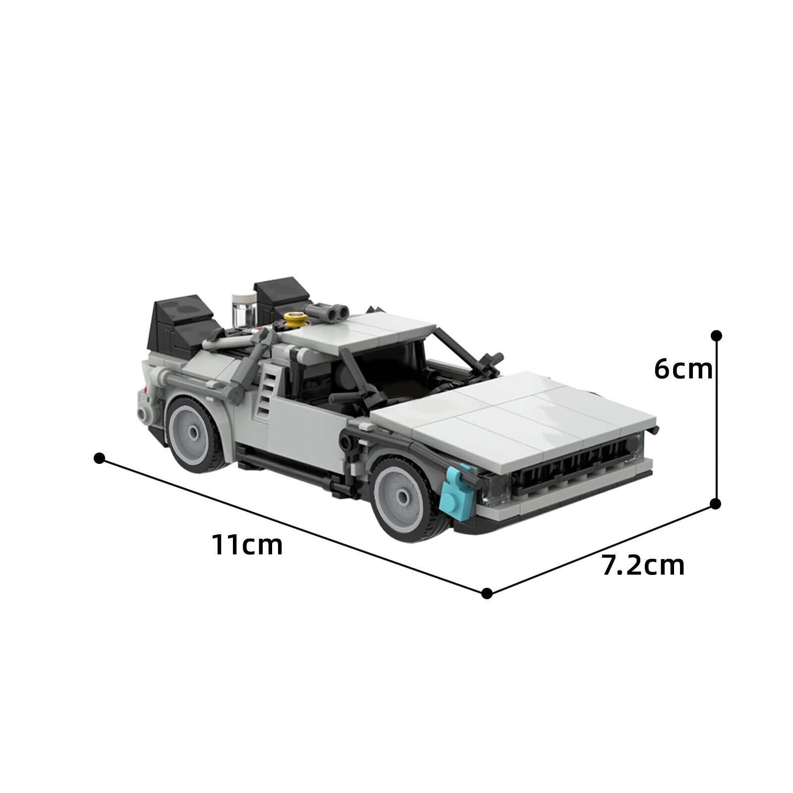 Custom MOC: MOC-30085 DMC DeL-orean Time Machine from Film Gift for Christmas-ZITIANYOUBUILD