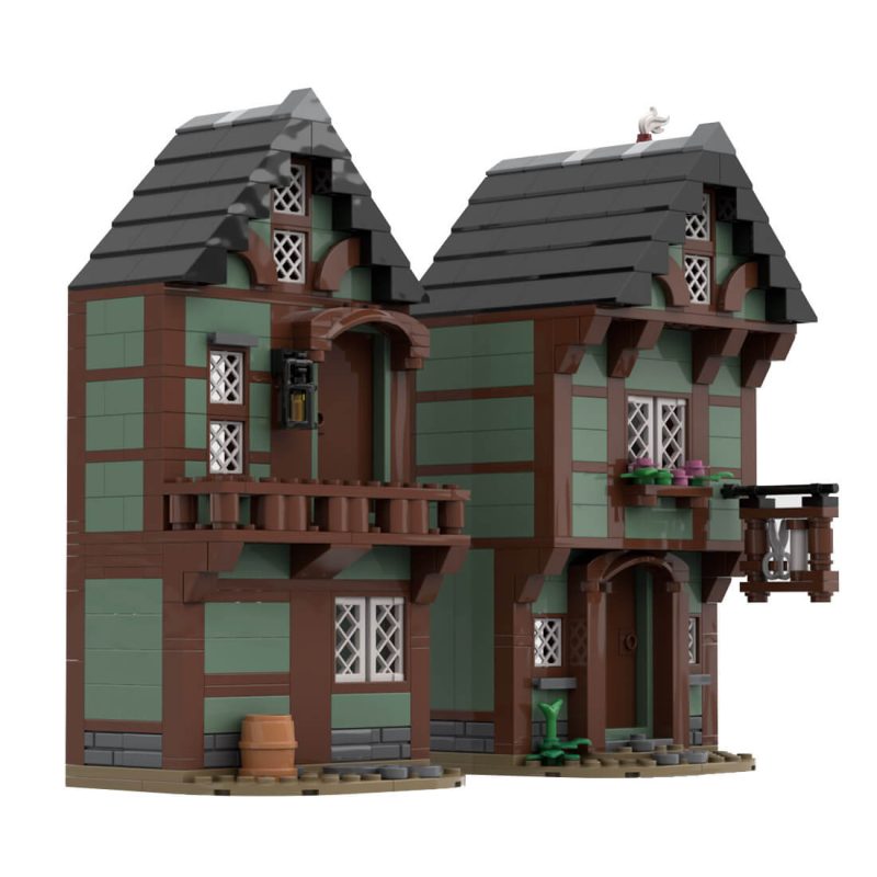 Custom MOC-109203 Medieval Tailor's House Model(551PCS) Toys Gift