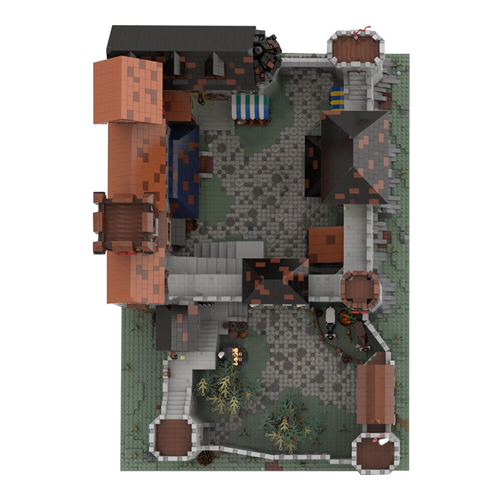C7703 Medieval Castle Modular Building with Detailed Interior 10546 Parts-ZITIANYOUBUILD