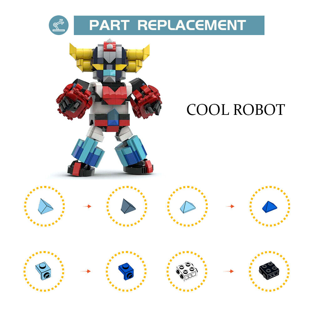 Custom MOC: C7531 UF0 Robot G0ldrake SD Robot Mech 546 Parts Gift for Christmas-ZITIANYOUBUILD
