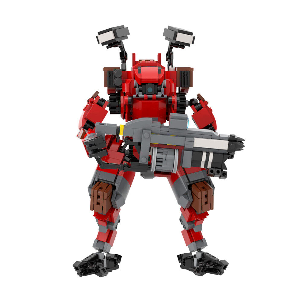 C9582 Red Robot Model Building Toys Set from Video Game 976 Parts for Adults-ZITIANYOUBUILD