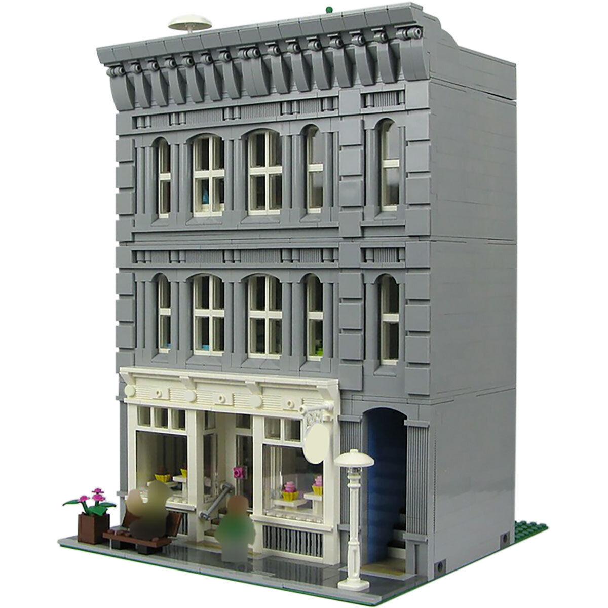 YOUFOY Modular Cupcake Shop and Apartment with Rooftop Garden 3103 Pieces-ZITIANYOUBUILD