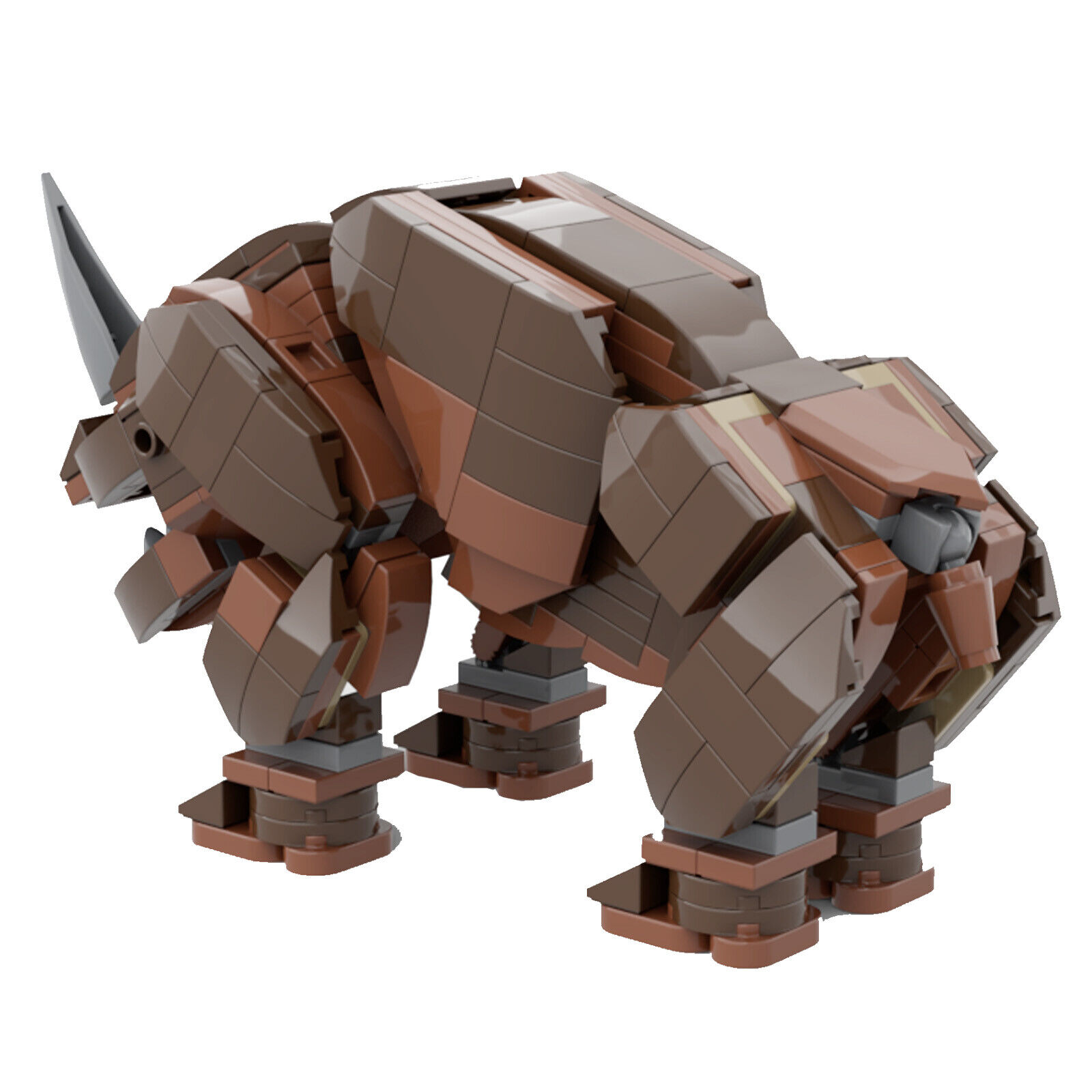 ZITIANYOUBUILD Custom MOC: C7445 Mudhorns Large Horned Creatures Model 305 Parts-ZITIANYOUBUILD