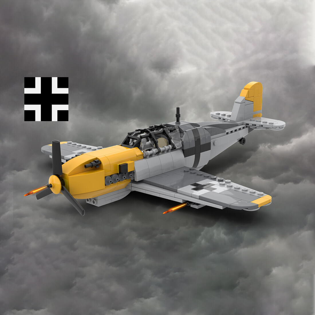Custom MOC-155420 WWII German Fighter Model 392 Parts Kids Gift for Christmas-ZITIANYOUBUILD