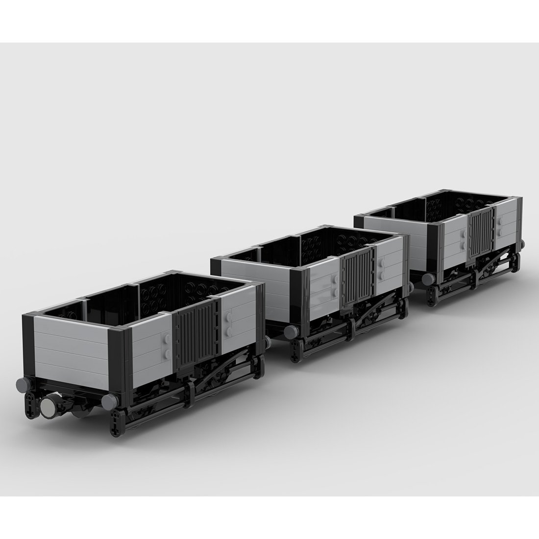 Custom MOC-58560 Plank Wagon Train Model 155 Parts Kids Gift for Christmas-ZITIANYOUBUILD