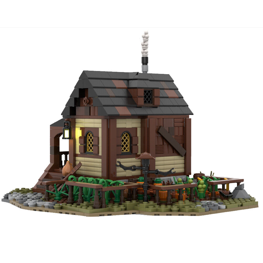 MOC-114425 Medieval Peasant`s House Model with Farm Building Toys Set 1043 Parts-ZITIANYOUBUILD