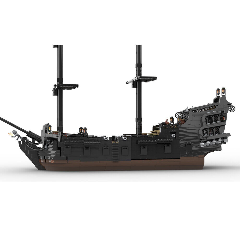 MOC-80551 Black Pirate Ship Model Building Toys Set for Collection 2478 Parts-ZITIANYOUBUILD