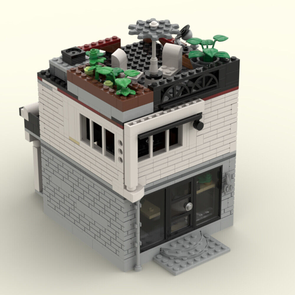 MOC-151456 10291 Alternate Build: Modular Hairdressers with Interior 857 Parts-ZITIANYOUBUILD