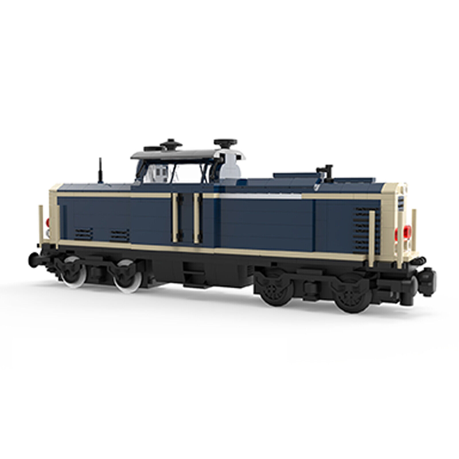 C8012 Train V100 German Cargo Locomotive & Building Toys 496 Parts-ZITIANYOUBUILD