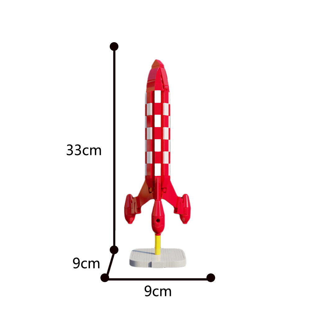 Custom MOC: C7578 T|NT|N Moon Rocket Model 278 Parts Gift for Christmas-ZITIANYOUBUILD