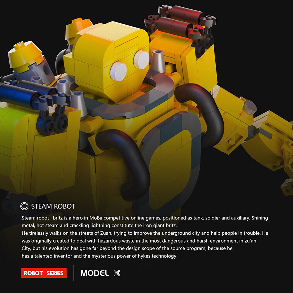 C7605 Mech Robot Model from 5V5 Multiplayer Battle Game 463 Parts | Brand New-ZITIANYOUBUILD