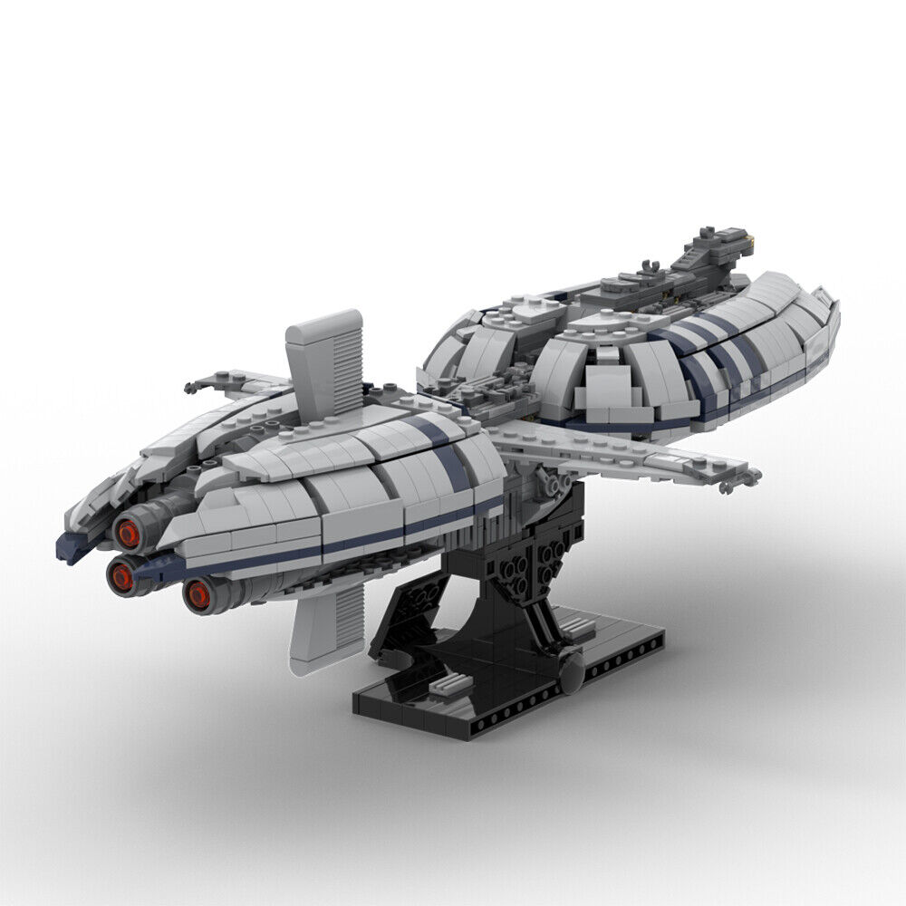 MOC-161433 Munificent-class Frigate Ship with Stand and Nameplate 1276 Parts-ZITIANYOUBUILD