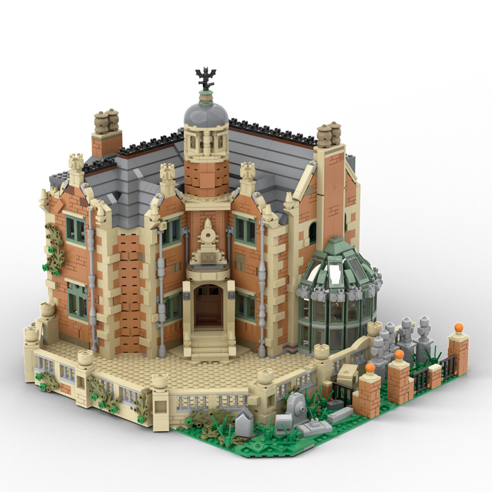 C5145 The Haunted Manor Building Gothic Revival Style Architecture 3944 Parts-ZITIANYOUBUILD