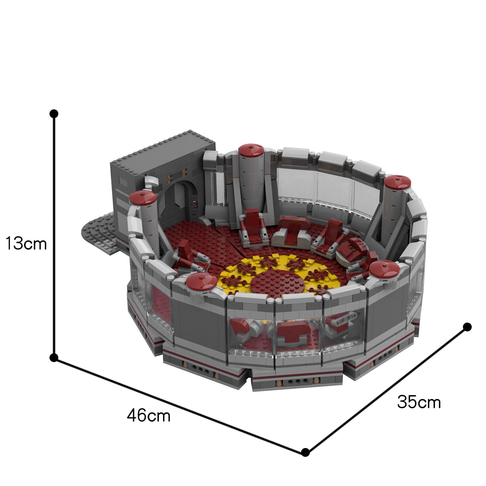ZITIANYOUBUILD Custom MOC: C5934 J'hedeye High Council Chamber 1562 Parts-ZITIANYOUBUILD