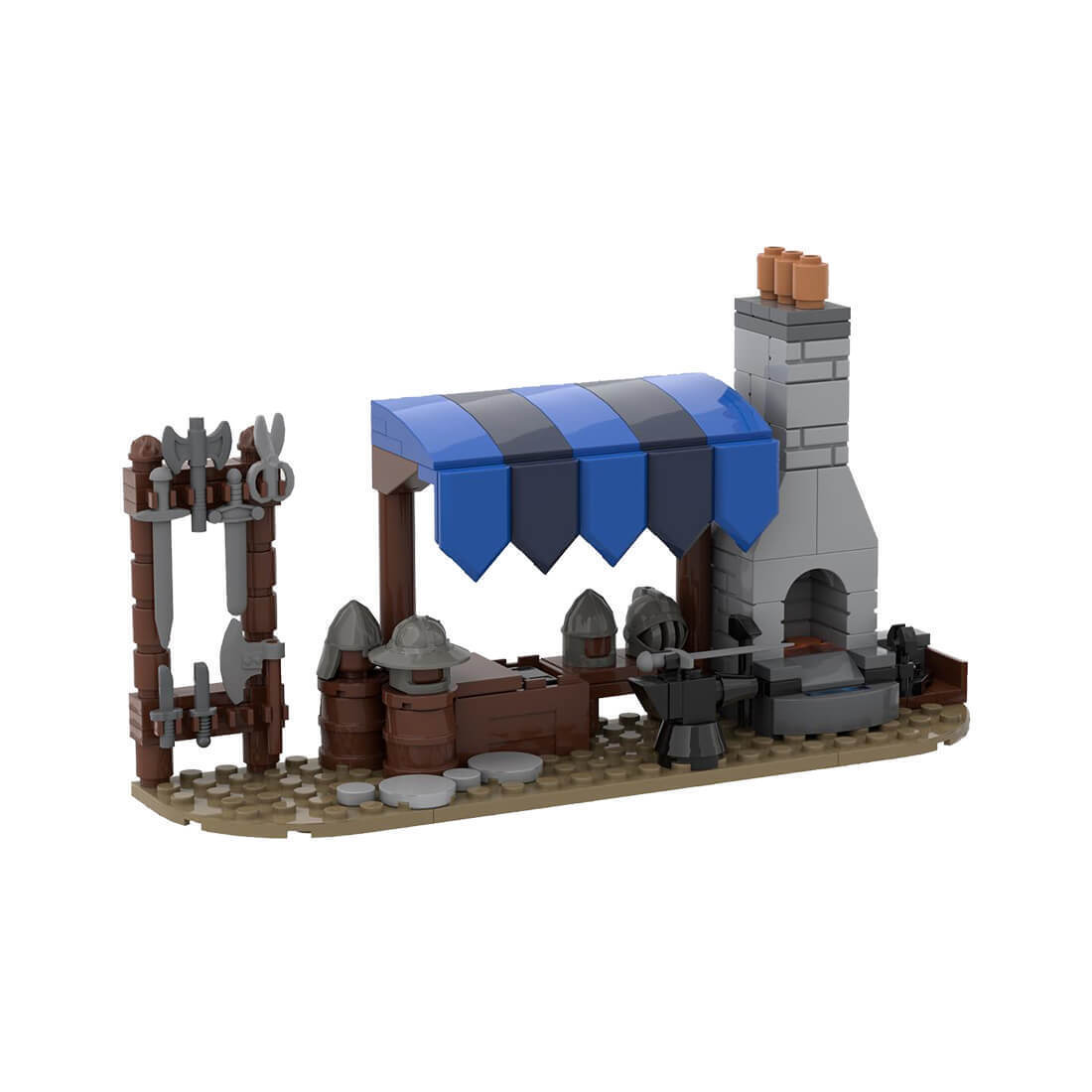 Custom MOC-78790 Medieval Forger Model 152 Parts Kids Gift for Christmas-ZITIANYOUBUILD